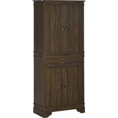 Furniture Homcom 72" 4-Door Pantry Farmhouse Kitchen Storage Cabinet