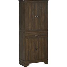 Kitchen storage cabinets Homcom 72" 4-Door Pantry Farmhouse Kitchen Storage Cabinet