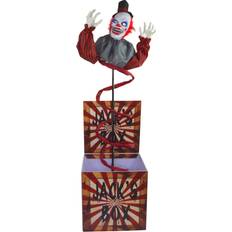 Interior Details Haunted Hill Farm 69-In. Jack the Animated Clown Figurine