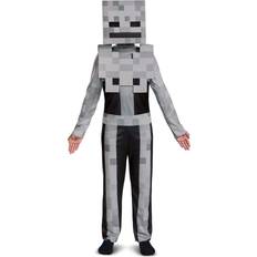 Disguise Minecraft Child Classic Skeleton Costume Black/Gray 10/12