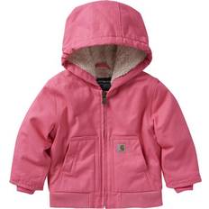 6-9M Jackets Children's Clothing Carhartt Girl's Canvas Insulated Hood Active Jacket - Pink Lemonade (CP9566-P390