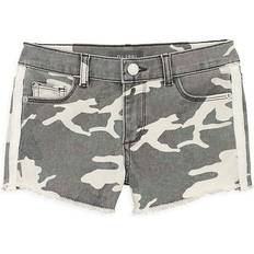 DL1961 Little Girl's Lucy Camouflage Cut Off Shorts - Grey Multi