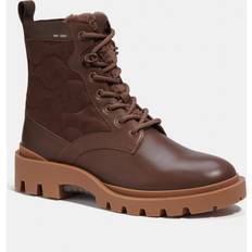 Coach Lace Boots Coach CitySole Shearling Boot Bison Brown