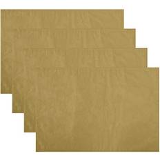 Polyester Place Mats Elrene Fashions Poinsettia Jacquard Holiday Count Place Mat Gold