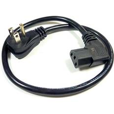 Tv power cord Philmore right angle 18 awg universal tv flat panel power cord with 5-15p t