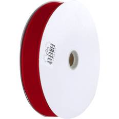 Homeford Velvet Christmas Ribbon Wired Edge, 1-1/2-Inch, Red