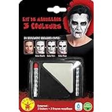 Film & TV Schminke Schminkset Vampir Halloween-Make-up schwarz-weiss