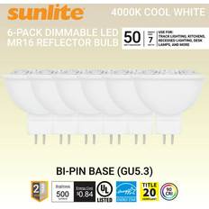 SUNLITE 80306-SU 220v 6 Watt MR16 Lamp GU10 Base 4000K Cool White