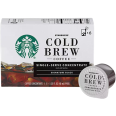 Starbucks Cold Brew Coffee Signature Black Single Serve Concentrate 1.4fl oz 6