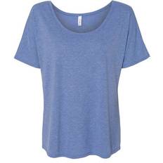 Bella+Canvas 8816 Women's Slouchy T-shirt - Blue Triblend