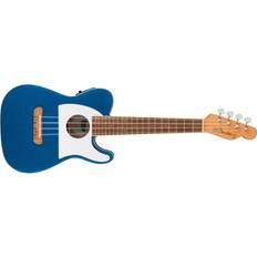 Ukuleles Fender Fullerton Telecaster Acoustic-Electric Ukulele Lake Placid Blue