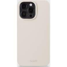 Mobiletuier Holdit mobilcover silikone iPhone 15 Pro Max Beige