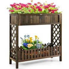 Elevated planter box Bed Bath & Beyond 2Tier Wood Raised Garden Elevated Planter Box Vegetable, Fruit