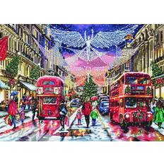Letistitch cross stitch kit regent street at christmas, london l8022