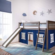 Kid's Room Max & Lily Twin Loft Bed Wooden Low loft Bunk beds