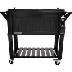 Cooler Bags & Cooler Boxes Permasteel 80 qt. Rolling Furniture-Style Cooler, Black