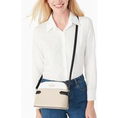 Kate Spade staci white beige leather dome crossbody wkr00643 $299 retail