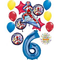Power rangers party supplies 6th birthday unleash the power balloon bouquet d