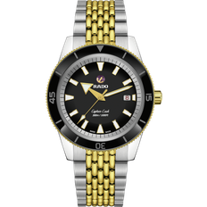 Rado Men Wrist Watches Rado Captain Cook Automatic Black Watch, 42mm Two-Tone