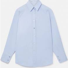 Stella McCartney Puffed-sleeve cotton shirt blue