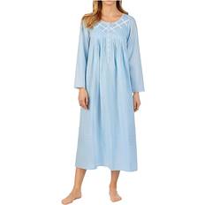 Cotton Nightgowns Eileen West Ballet Nightgown Long Sleeve Blue