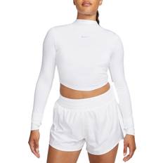 Sportswear Garment - Women T-shirts Nike Dri-fit One Luxe Mock Neck Crop Top