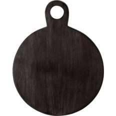 Black cutting board Storied Home 19" Black Acacia Wood Tray/Cutting Chopping Board