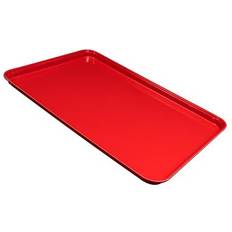 Red Serving Trays Cambro 1826CL163 Fiberglass Camlite Cafeteria Serving Tray
