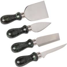 Creative Home Natural Green Marble Set of 4 Pieces Multipurpose Cutter Cheese Knife