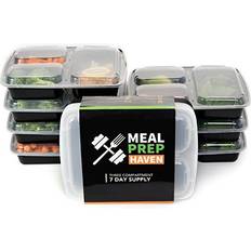 2Pcs Food Storage Meal Prep Ziploc Containers Reusable for Kitchen
