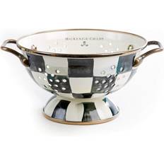 Mackenzie-Childs Courtly Check Small BLACK/WHITE Colander