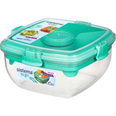 Sistema To Go Collection 820ml/3.4 Cups Multi Split Food Storage