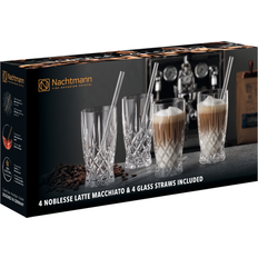 Transparent Milchkaffee-Gläser Nachtmann Latte Macchiato Set Milchkaffee-Glas