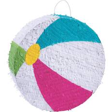 Pool Party Beach Ball Pinata, Includes Hanger Party Decor 1 Piece