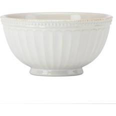 Lenox Frence Perle Groove French Country White Ceramic Dessert Bowl