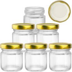  Folinstall Wide Mouth Apothecary Jar with Lid, 0.5