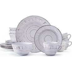 Pfaltzgraff Pierce 16-Piece Dinnerware Set, Service for 4, Gray