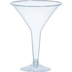 Glass Cocktail Glasses Amscan Plastic Martini Count Cocktail Glass