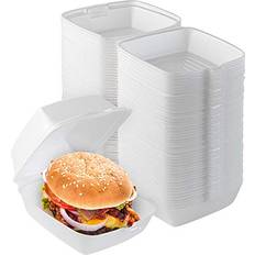 Kitchen Accessories Home Stock Your 6 6 Clamshell Takeout Box to Go Plastic Bag & Foil
