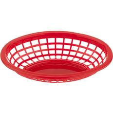 Red Bread Baskets G.E.T. ENTERPRISES OB-734-R Food - 12/Pack Bread Basket