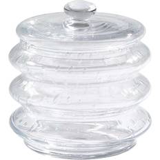 Global Views Clear Seeded Wave Canister, Small clear Kitchen Container