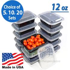 Komax Biokips Snack Containers with Dividers (30-oz) / [3-Pack]