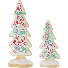 Melrose Set of 2 Gingerbread Christmas Tree