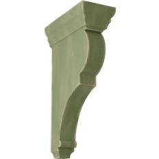 Ekena Millwork Restoration Green Large Rojas Wood Vintage Corbel