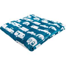 Textiles Camco Blue Queen Plush Fleece Blanket Blankets Blue