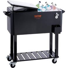 VEVOR Cooler Boxes VEVOR 80qt patio cooler cart outdoor rolling ice chest beer cooler w/ shelf