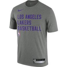 Nike Men's Los Angeles Lakers Grey Practice T-Shirt, Medium, Gray