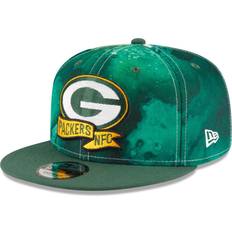 Basketball - NFL Caps New Era Men's Green Bay Packers 2022 Sideline 9FIFTY Ink Dye Snapback Hat