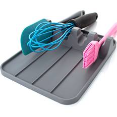 Handy Gourmet 4-Slot Silicone Utensil Rest Drip Pad For Stovetop 