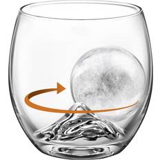 Black Whiskey Glasses Final Touch On The Rock with Ice Ball Whiskey Glass